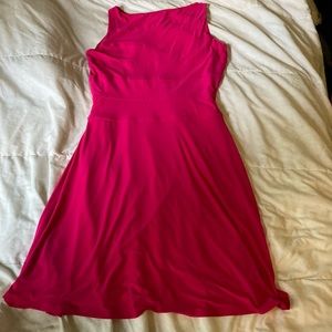 Chaps Hot Pink Sleeveless Knee Length Professional Summer Evening Dress